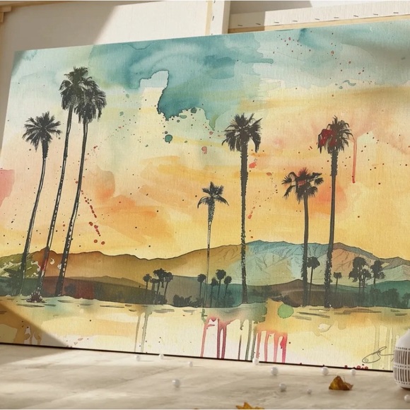 THERMAL PALM
24X36" QUALITY CANVAS ART PRINT READY TO HANG
Print of Watercolor - Picture 3 of 4